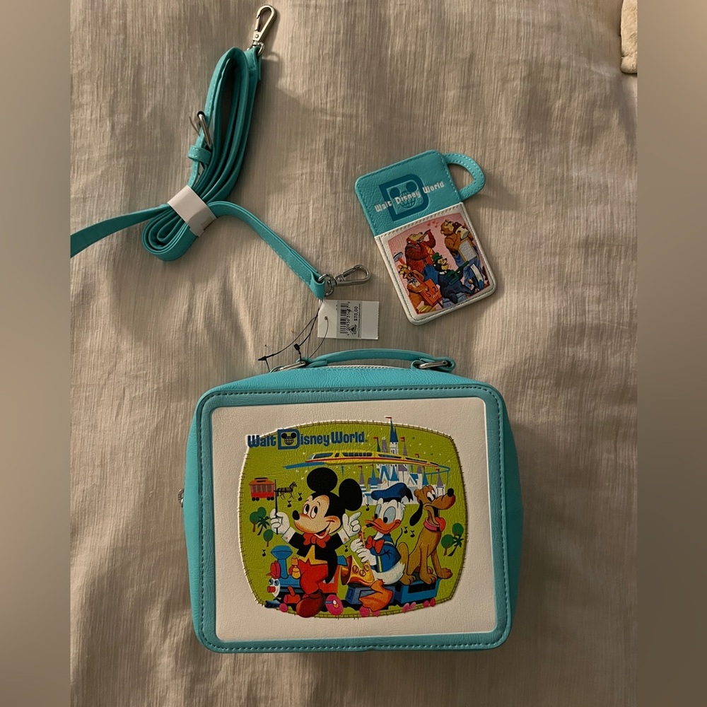 WDW 50th Loungefly Mickey Mouse Country Bears Lunchbox Crossbody Bag NEW